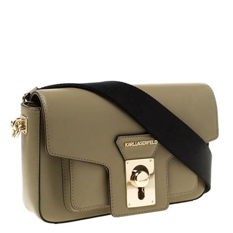 karl lagerfeld olive handbag